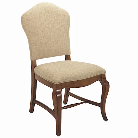 Upholstered Side Chair with Nail Head Trim